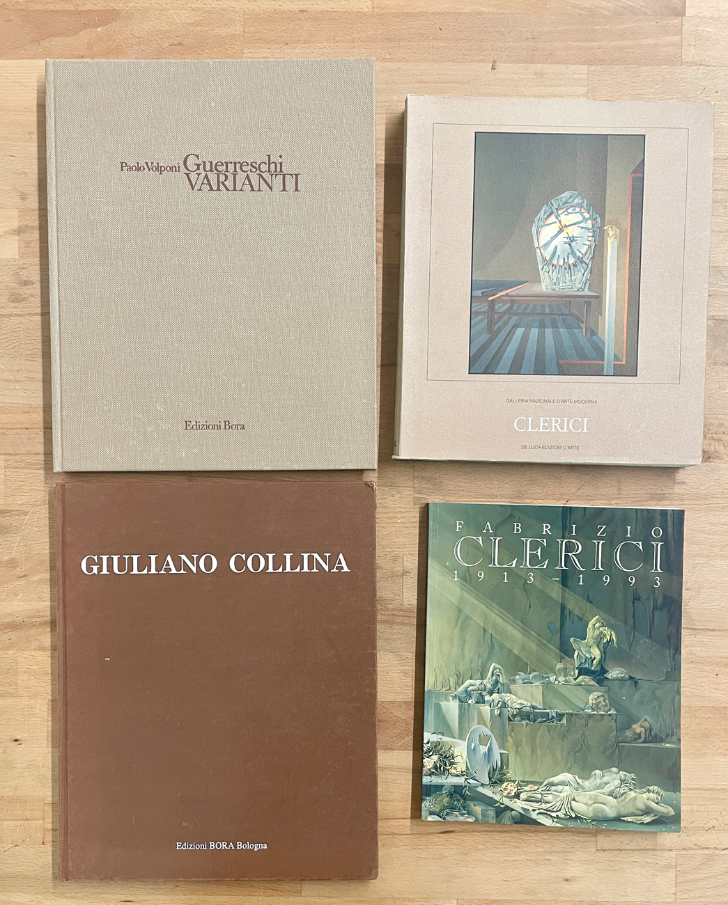 GIUSEPPE GUERRESCHI, FABRIZIO CLERICI E GIULIANO COLLINA - Lotto unico di 4 cataloghi