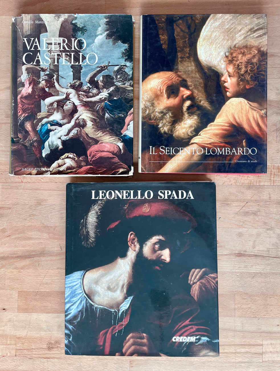 VALERIO CASTELLO, LEONELLO SPADA E IL SEICENTO LOMBARDO - Lotto unico di 3 cataloghi