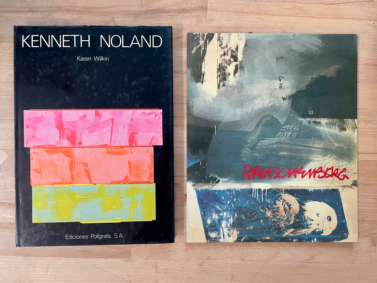 KENNETH NOLAND E ROBERT RAUSHENBERG - Lotto unico di 2 cataloghi