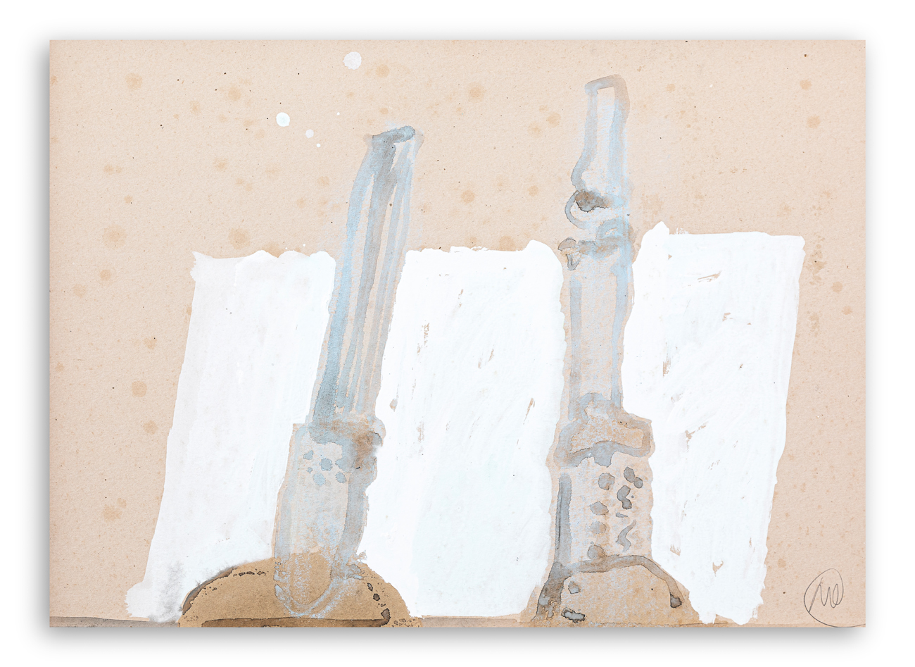 MARKUS LÜPERTZ (1941) - Senza Titolo (Greece Istanbul), 1987