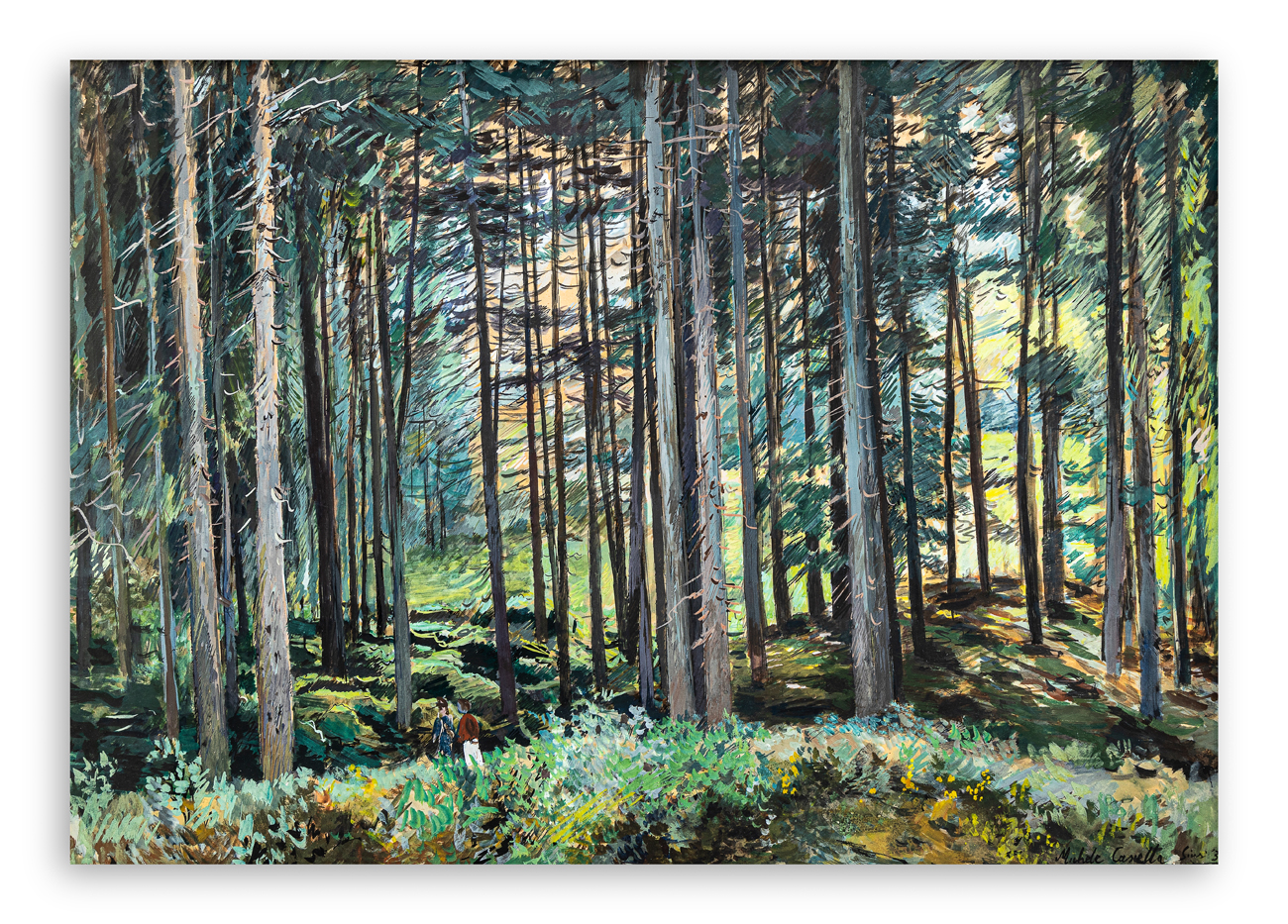 MICHELE CASCELLA (1892-1989) - Bosco a Siusi, 1938