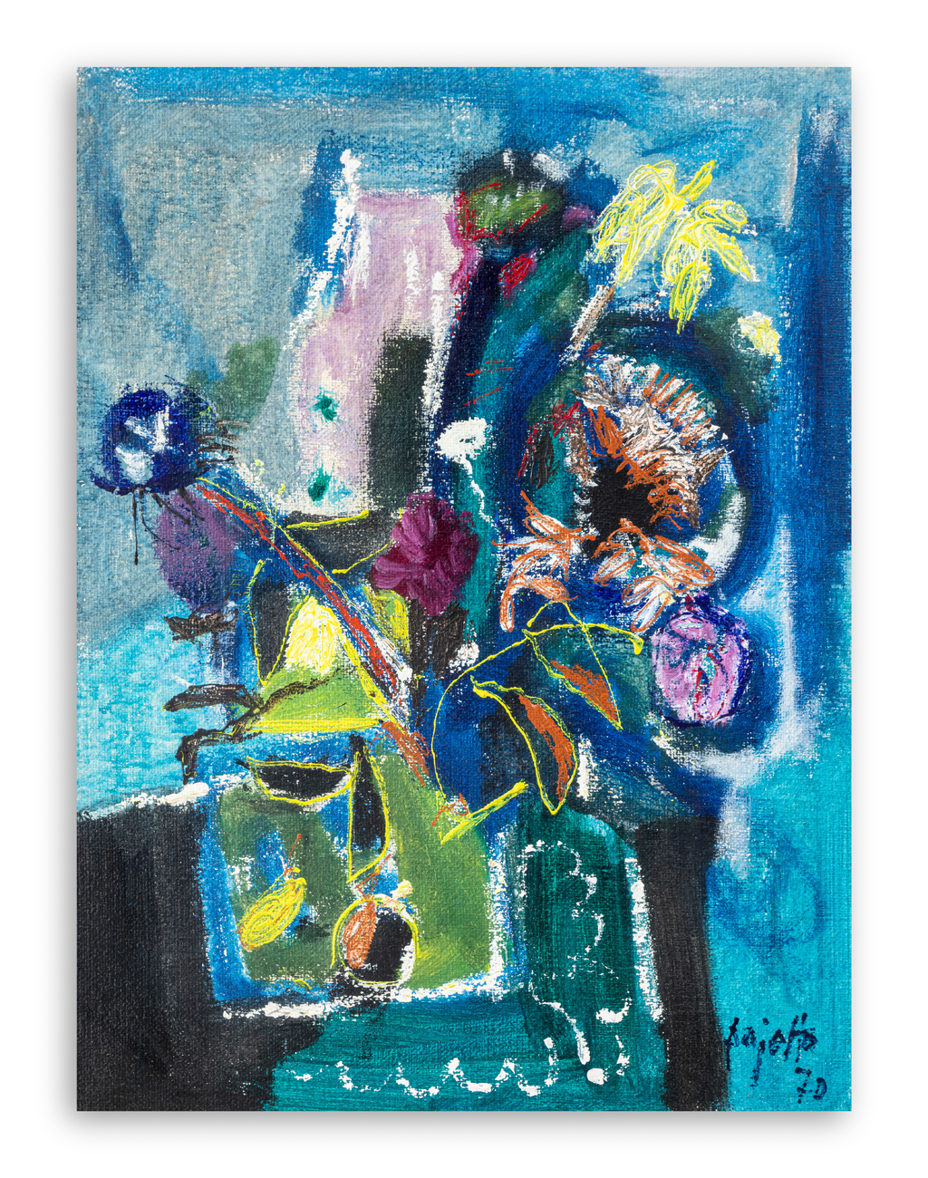 GUIDO PAJETTA (1898-1987) - Senza Titolo (Composizione floreale), 1970