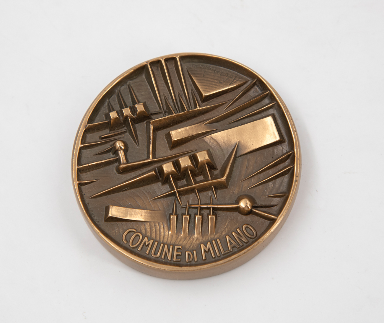 ARNALDO POMODORO (1926-2025) - Medaglia per 'Il Comune di Milano', 1979