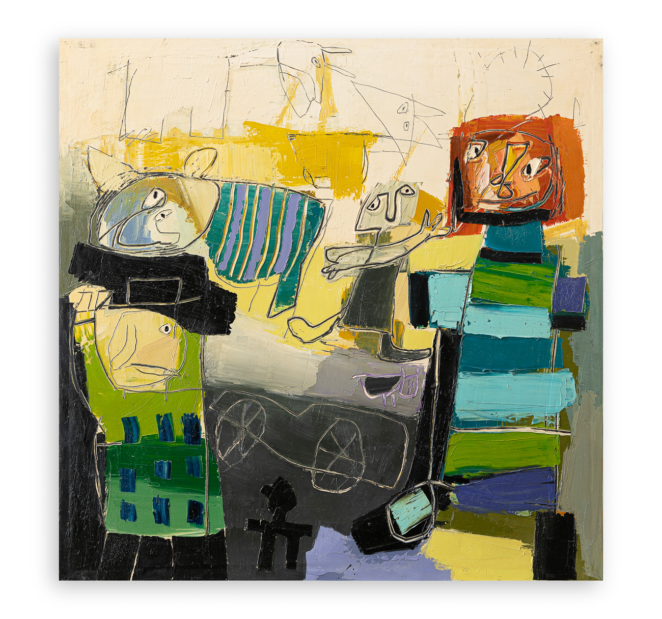 GIANFRANCO ASVERI (1948) - Storie di cortile, 2004
