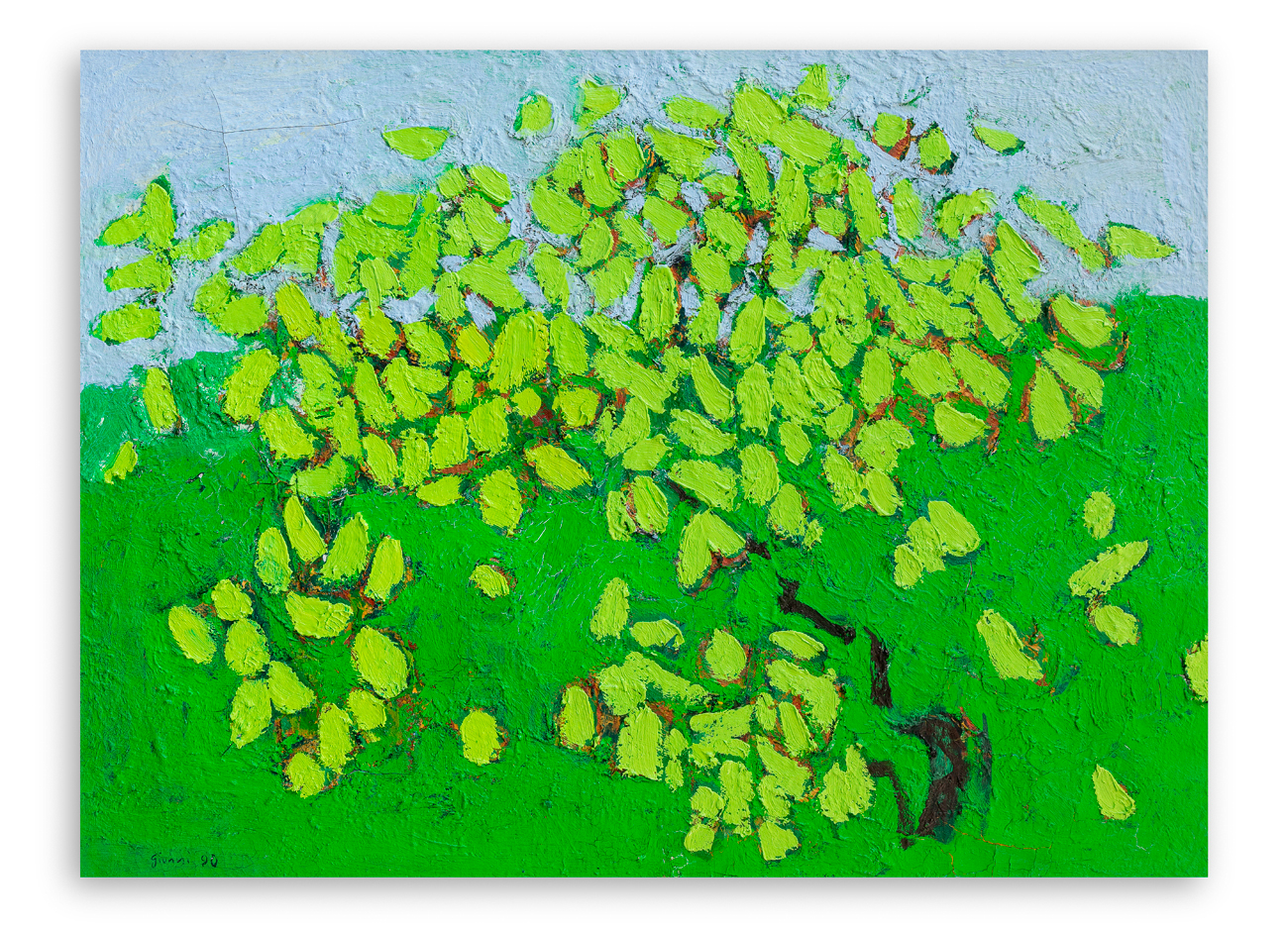 PIERO GIUNNI (1912-2000) - Verde nel verde, 1990
