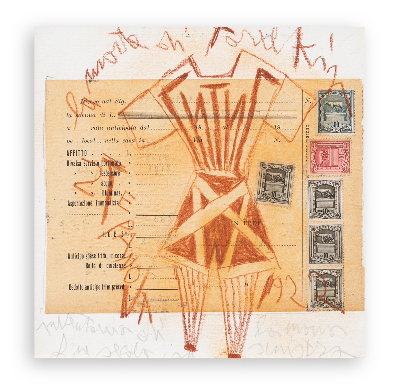 LUCIA PESCADOR (1943) - Inventario di fine secolo con la mano sinistra, 1995