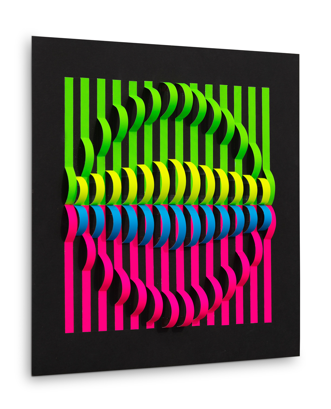 DARIO ZAFFARONI (1943) - Polimodularità fluorescenti, 2020