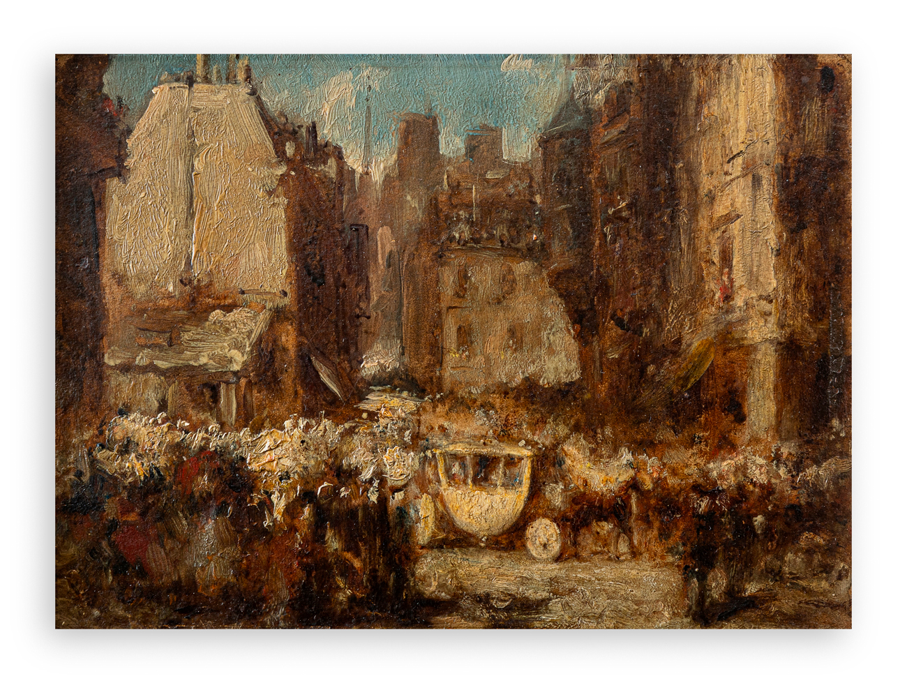 ALESSANDRO DURINI (1818-1892) - Entrata a Parigi del Card. Durini