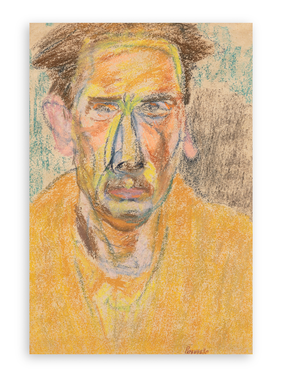 FAUSTO PIRANDELLO (1899-1975) - Autoritratto, 1956 circa