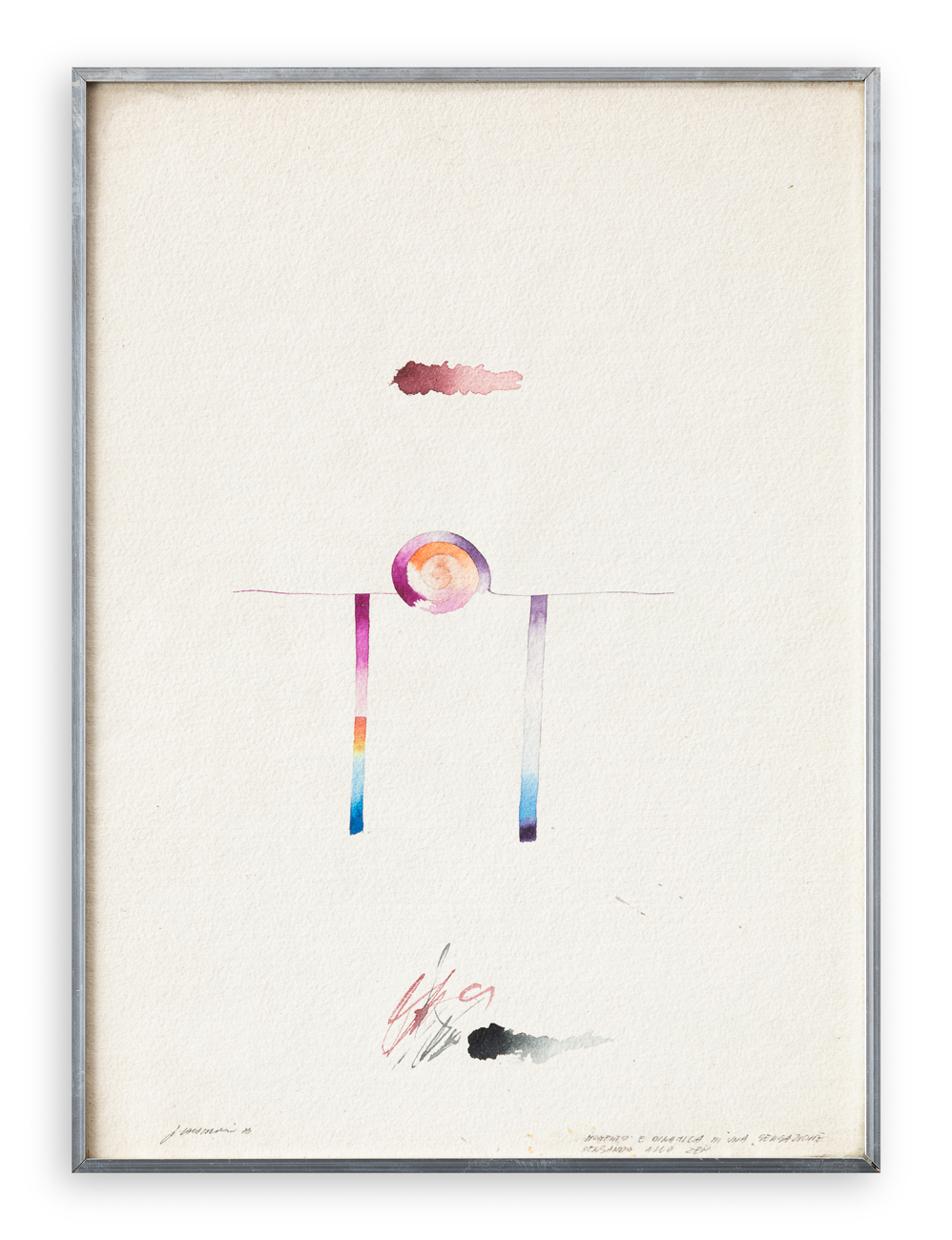 AUTORE INDECIFRATO - Momento e dinamica di una sensazione pensando allo zen