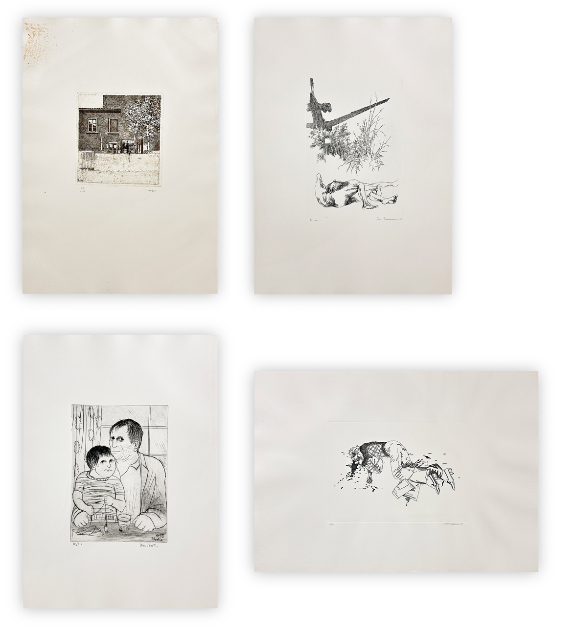 AUTORI VARI  - Lotto unico di 4 opere: