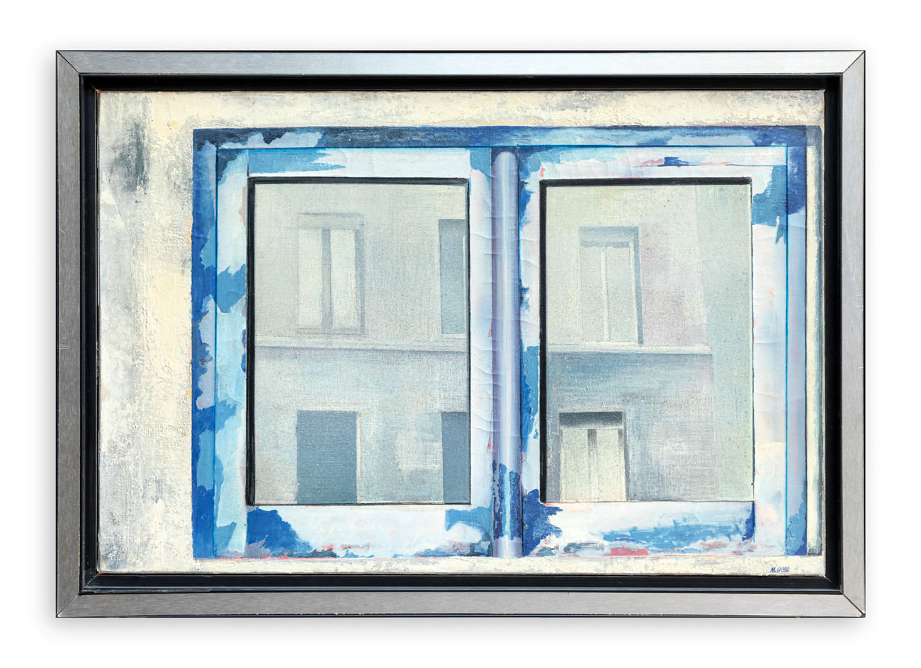 MARIO SASSO (1934) - Finestra in primo piano