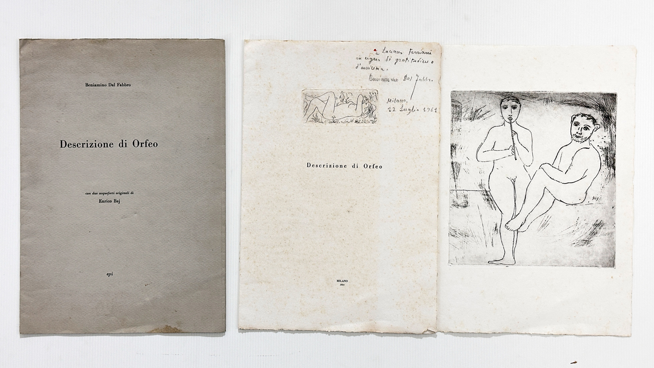 ENRICO BAJ (1924-2003) - Descrizion di Orfeo, 1954