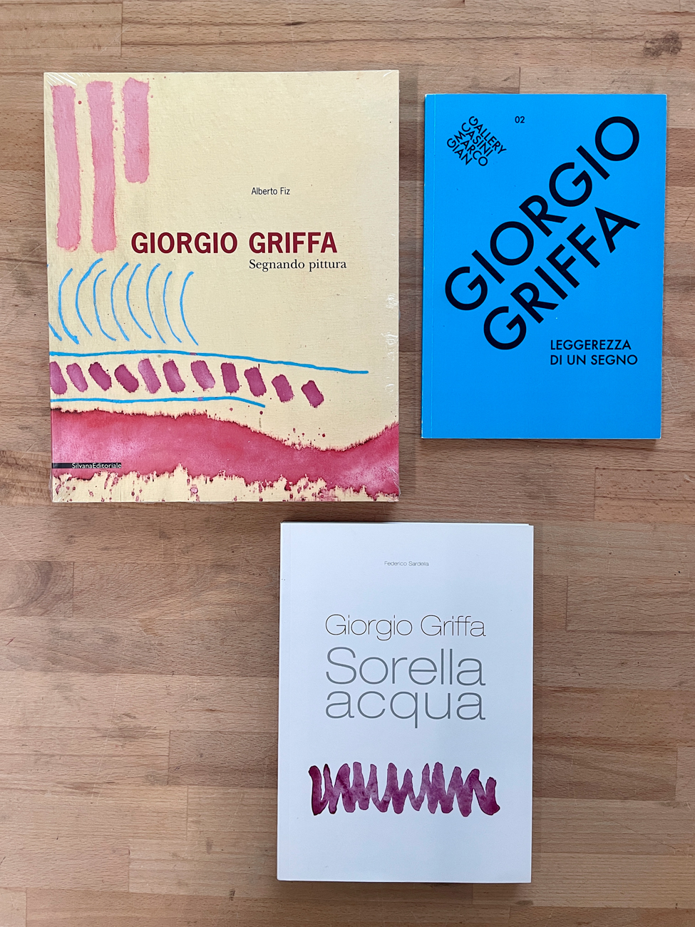GIORGIO GRIFFA - Lotto unico di 3 cataloghi