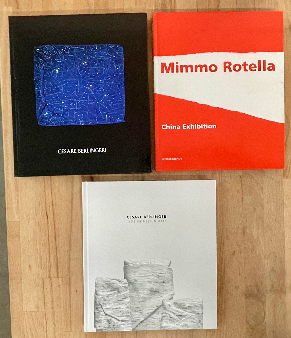 CESARE BERLINGERI E MIMMO ROTELLA - Lotto unico di 3 cataloghi