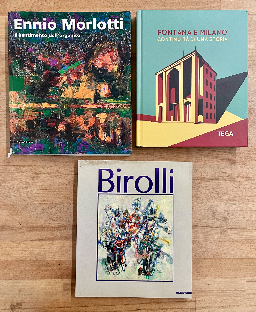 RENATO BIROLLI, ENNIO MORLOTTI E LUCIO FONTANA - Lotto unico di 3 cataloghi: