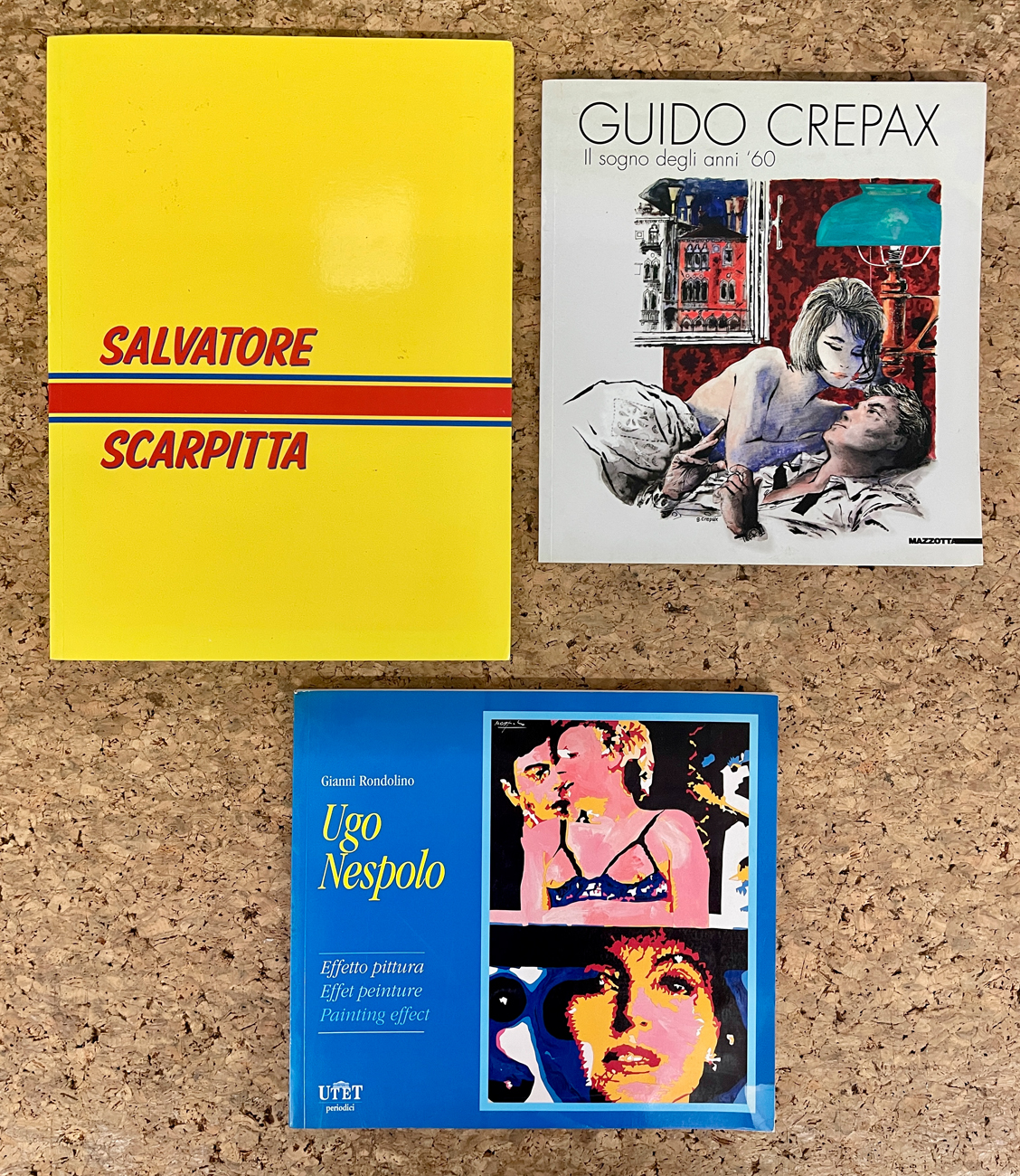 UGO NESPOLO, SALVATORE SCARPITTA E GUIDO CREPAX - Lotto unico di 3 cataloghi