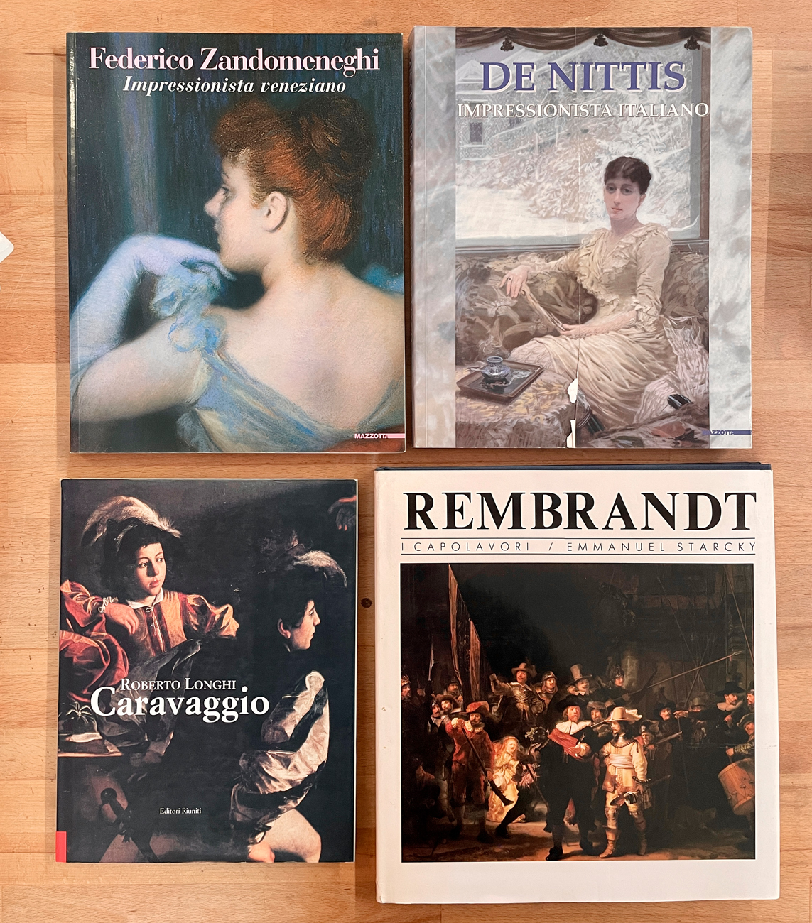 GRANDI PITTORI DELLA STORIA DELL'ARTE - Lotto unico di 4 cataloghi
