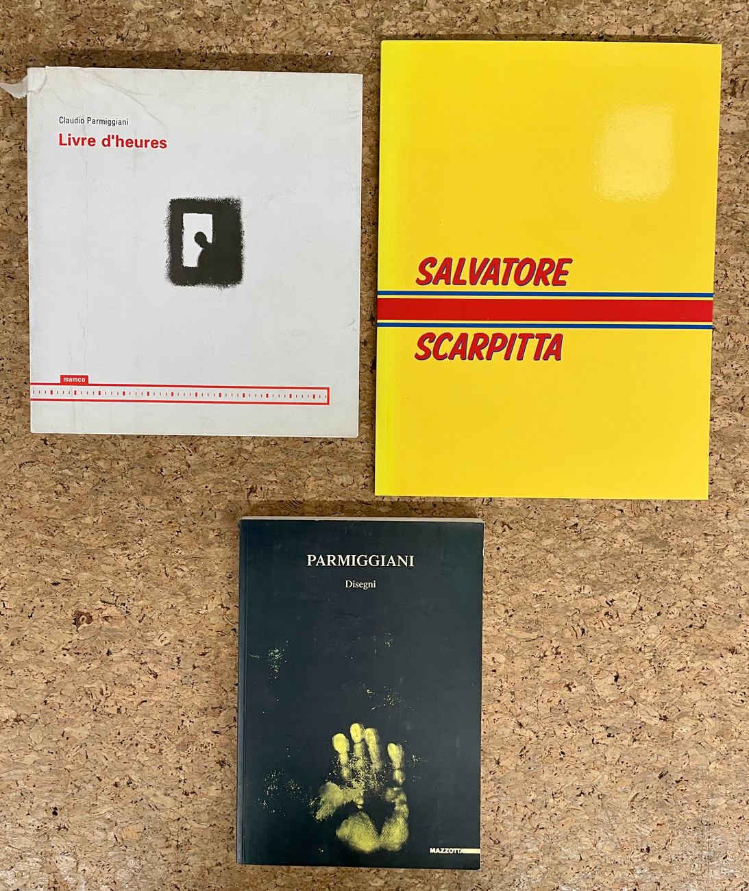 CLAUDIO PARMIGGIANI E SALVATORE SCARPITTA - Lotto unico di 3 cataloghi