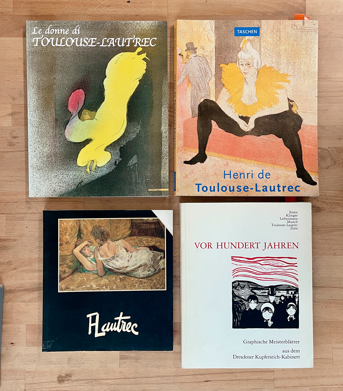 HENRI DE TOULOUSE-LAUTREC - Lotto unico di 4 cataloghi