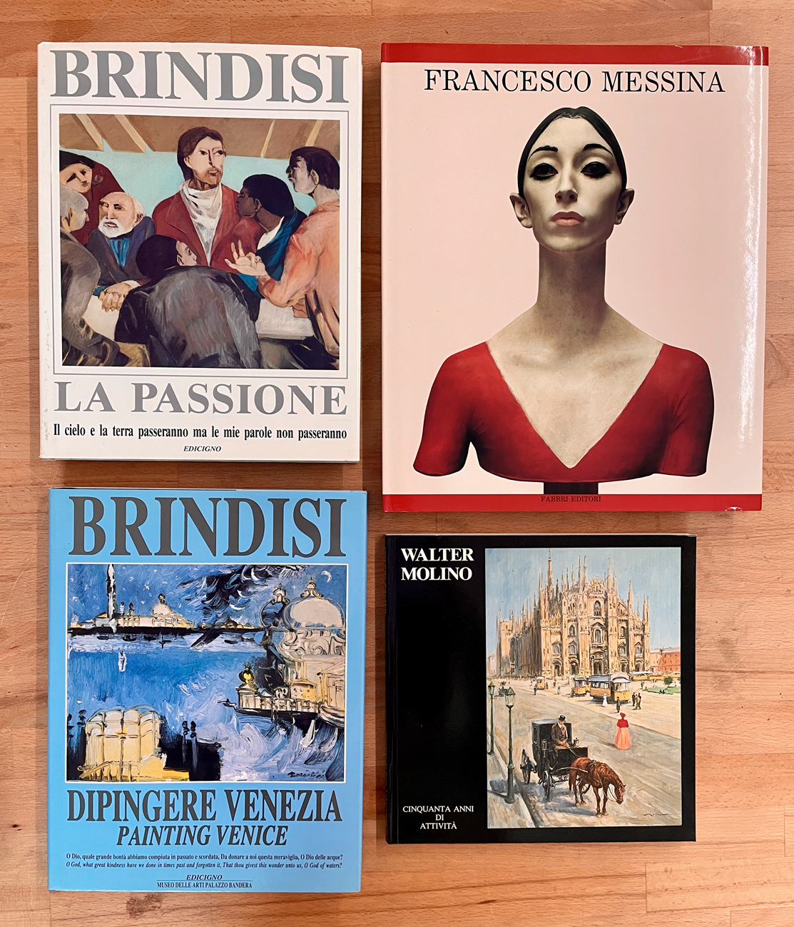 WALTER MOLINO, FRANCESCO MESSINA E REMO BRINDISI- Lotto unico di 4 cataloghi