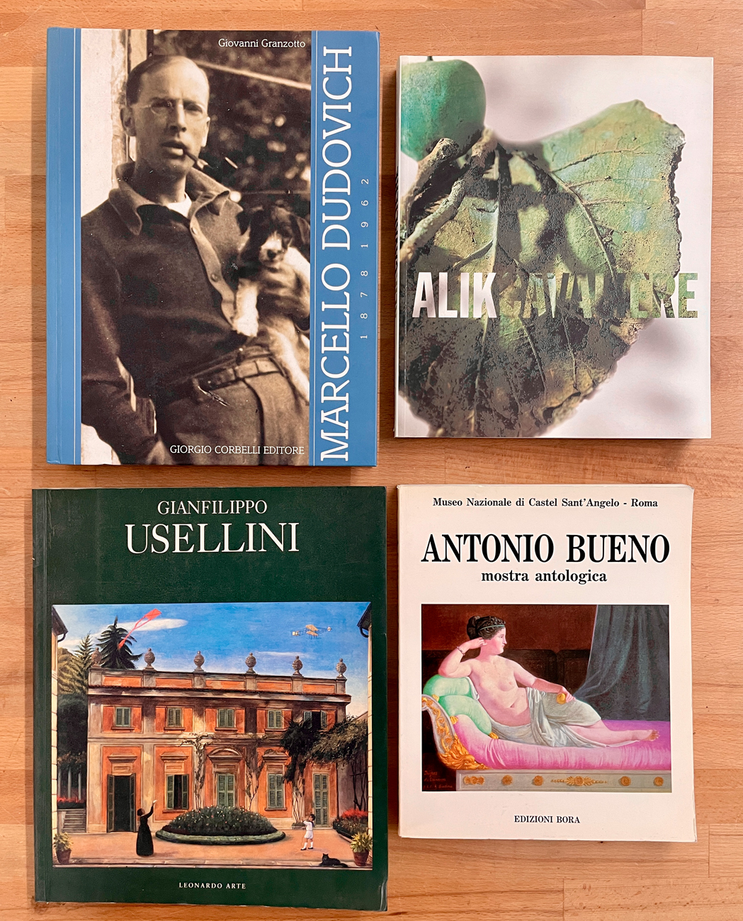 ARTE FIGURATIVA ITALIANA (USELLINI, DUDOVICH, CAVALIERE E BUENO) - Lotto unico di 4 cataloghi