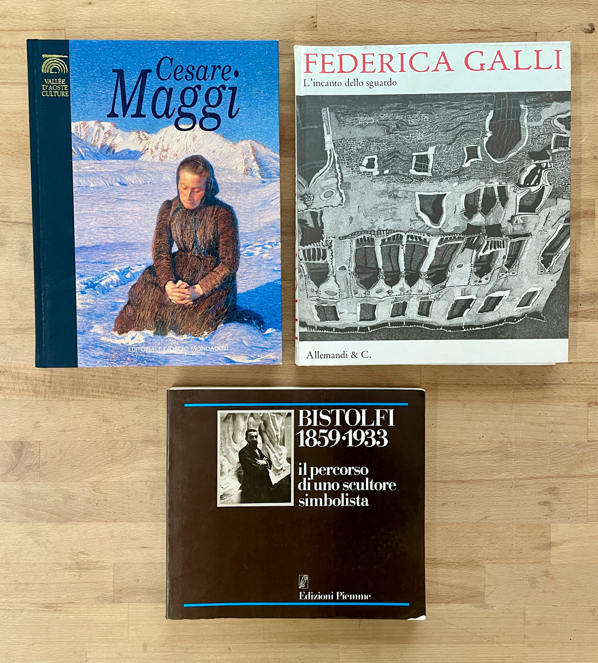 FEDERICA GALLI, LEONARDO BISTOLFI E CESARE MAGGI - Lotto unico di 3 cataloghi