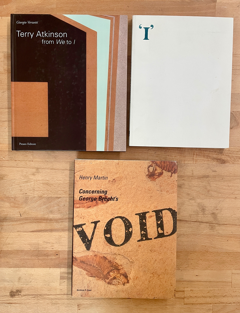 TERRY ATKINSON E GEORGE BRECHT - Lotto unico di 3 cataloghi