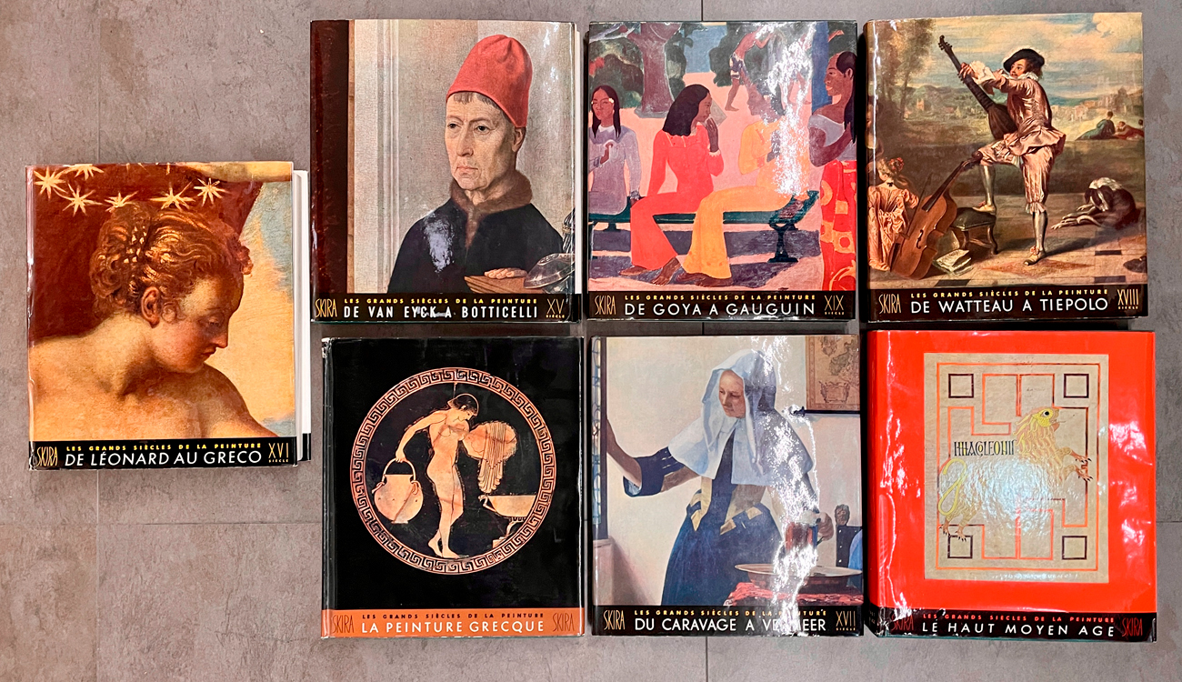 I GRANDI SECOLI DELLA PITTURA - Lotto unico di 7 cataloghi