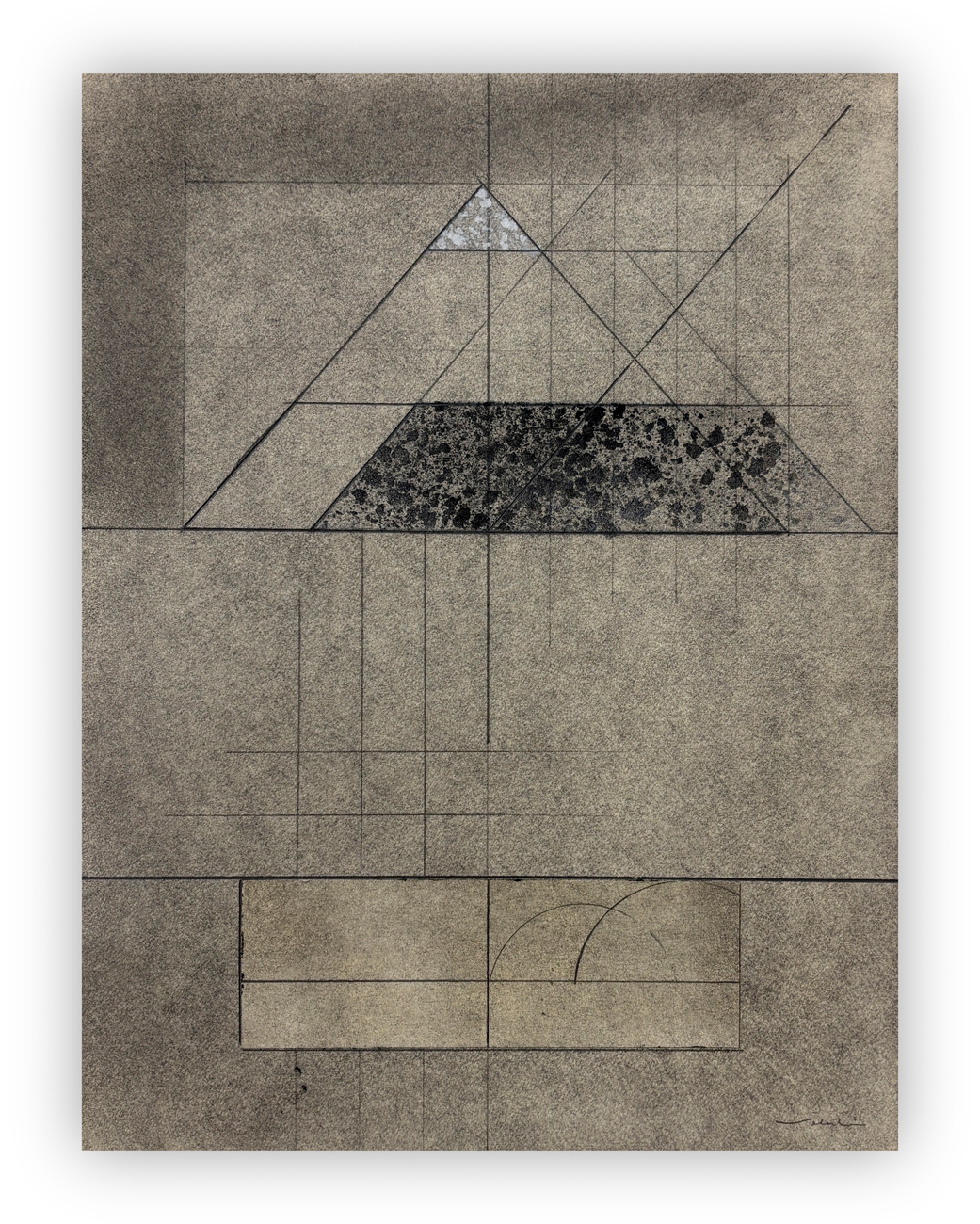 WALTER VALENTINI (1928-2022) - Immagini grigie, progetto, 1976