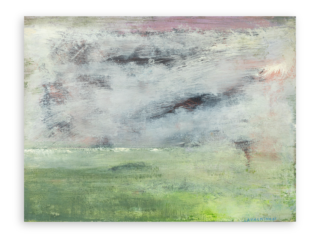 PIERLUIGI LAVAGNINO (1933-1999) - Cielo d'inverno (ad Antibes), 1961