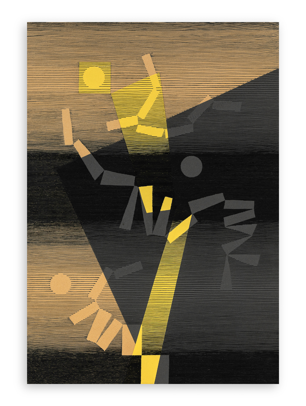 MICHEL SEUPHOR (1901-1999) - Tumulte ponctué , 1970