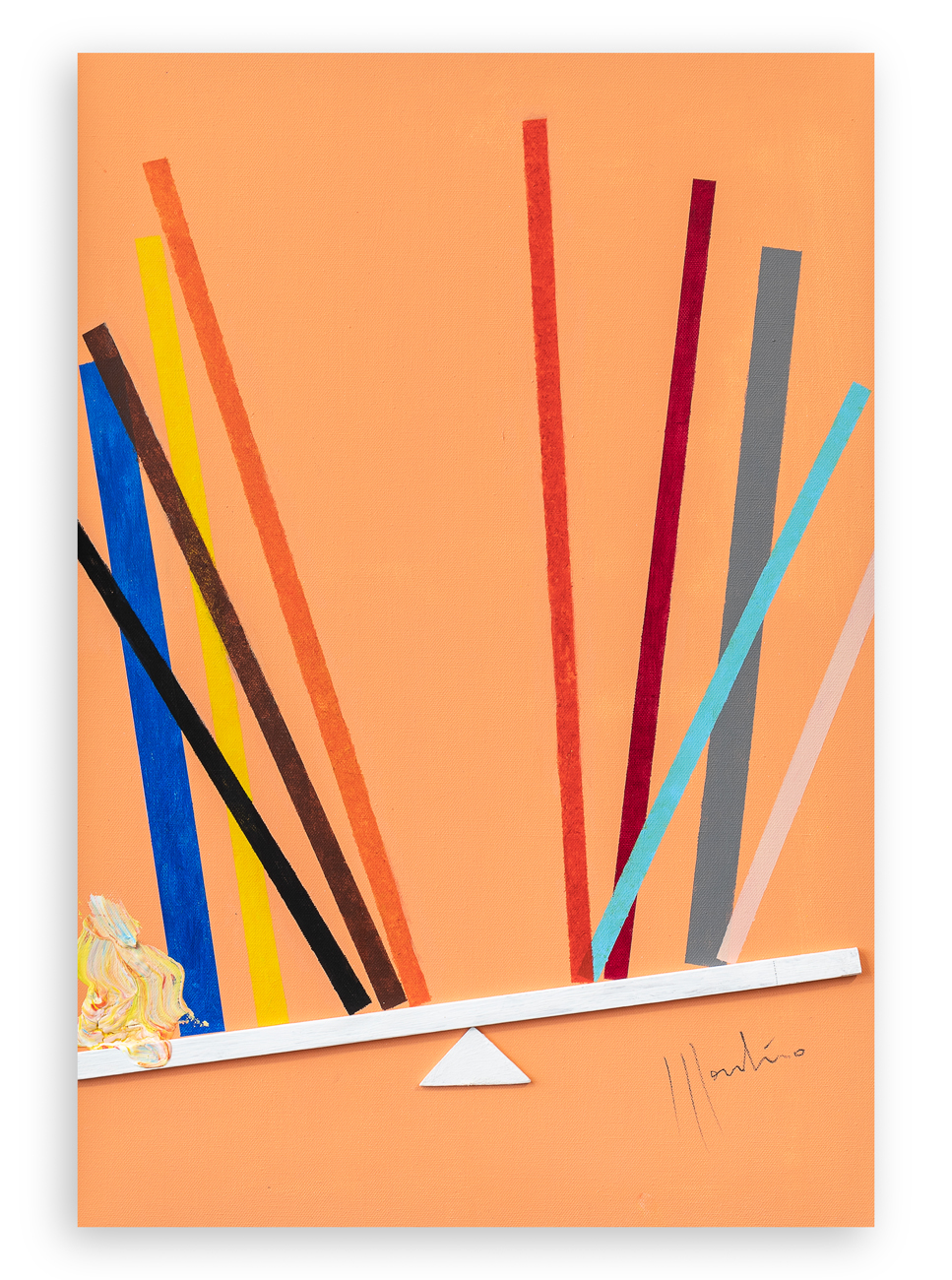 ALDO MONDINO (1938-2005) - Senza Titolo (Bilance)