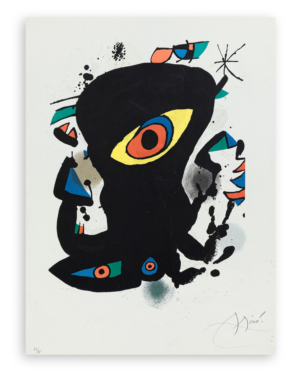 JOAN MIRÒ (1893-1983) - Senza Titolo, 1974