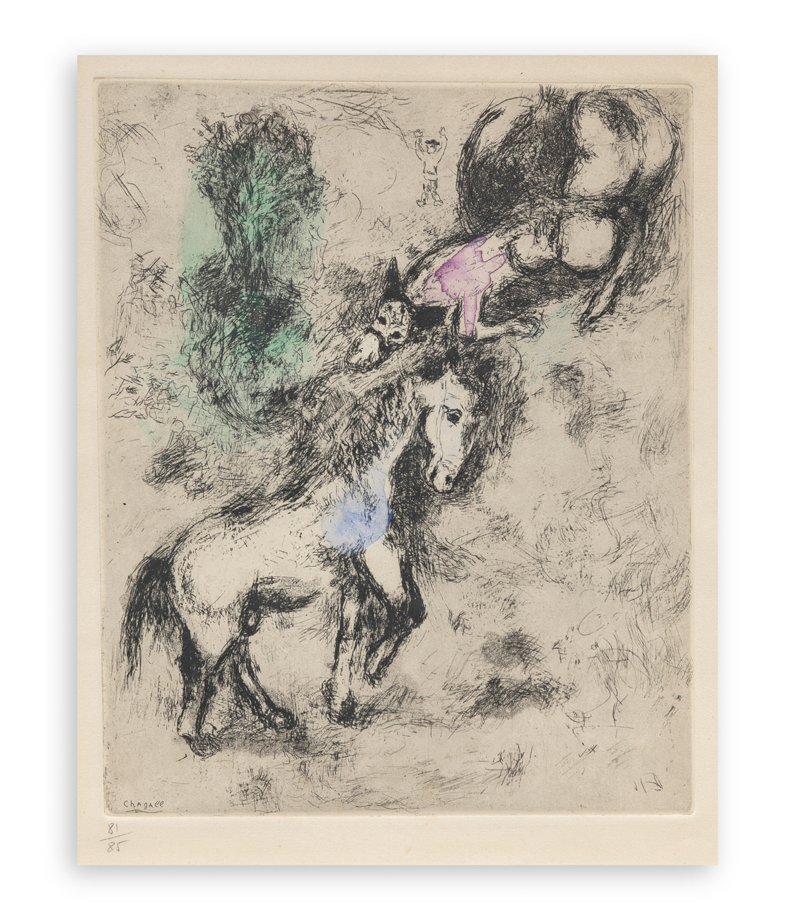 MARC CHAGALL (1887-1985) - Il cavallo e l'asino, 1952
