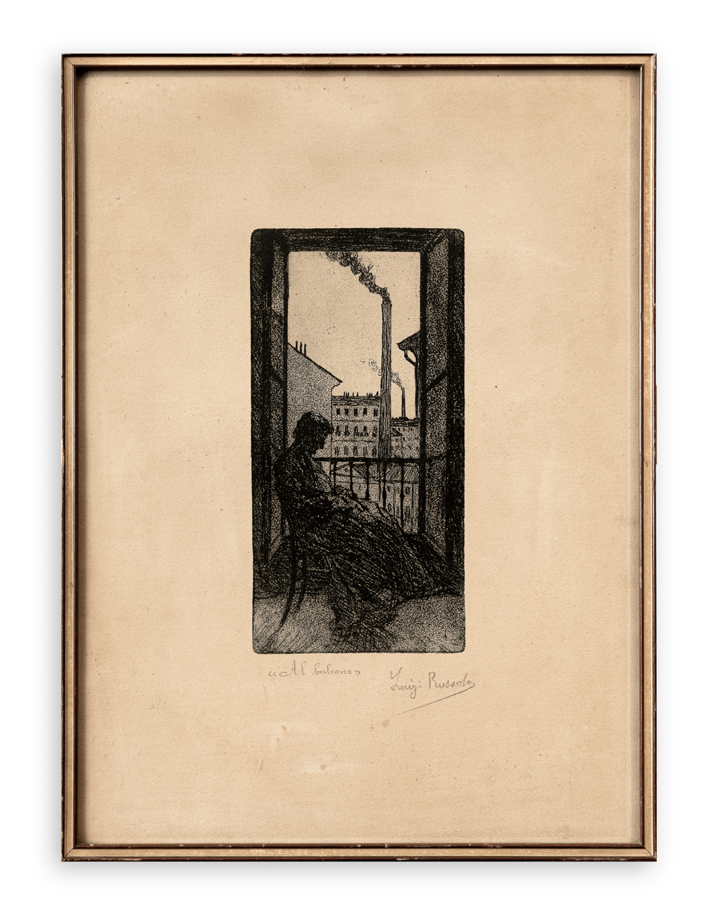 LUIGI RUSSOLO (1885-1947) - Al balcone, 1910