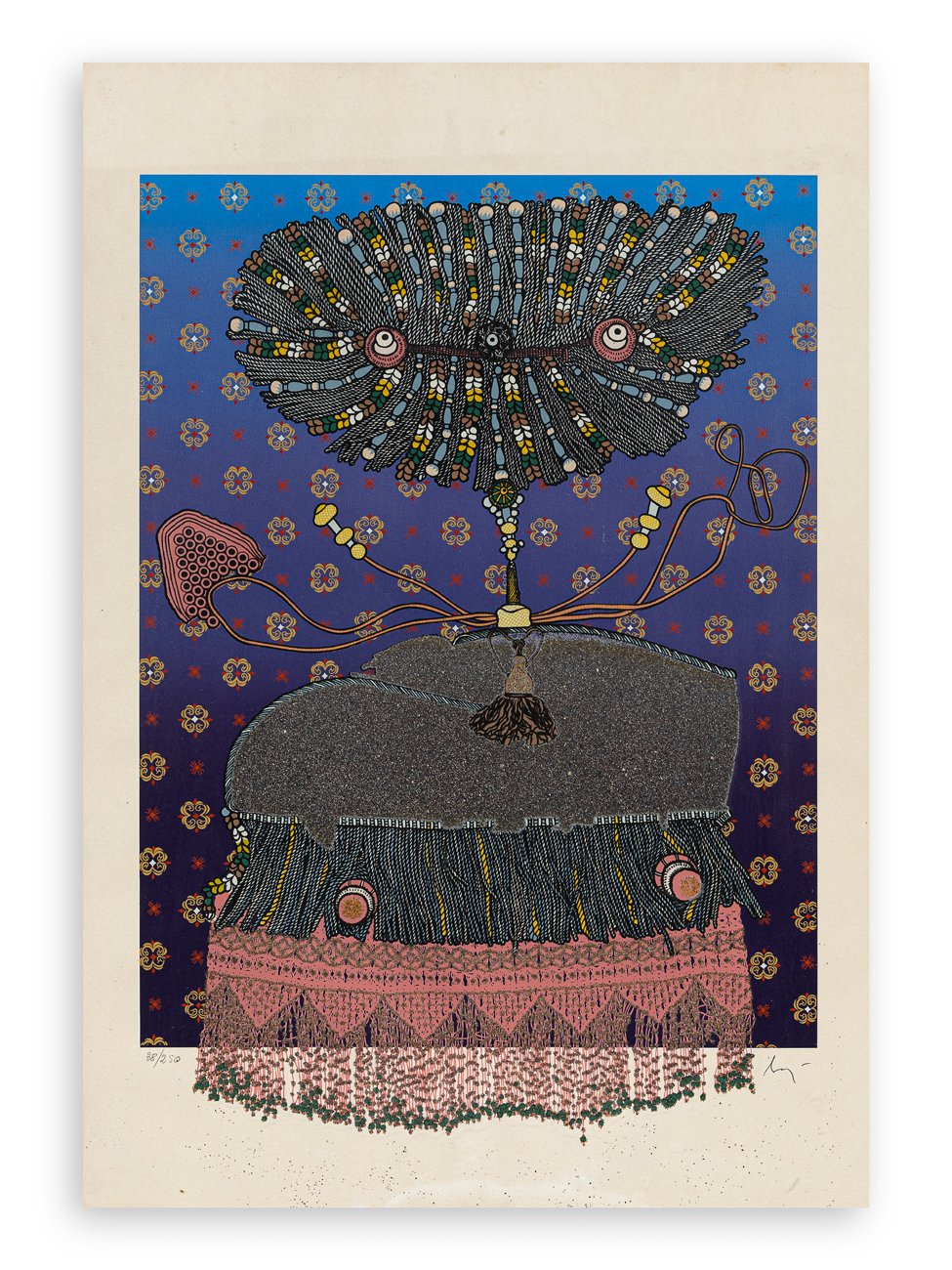 ENRICO BAJ (1924-2003) - Antoinette du Ligier de la Garde Deshoulier, 1975