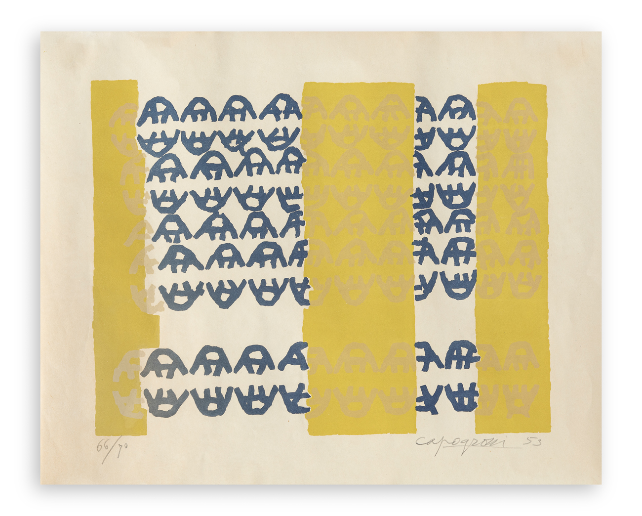 GIUSEPPE CAPOGROSSI (1900-1972) - Senza Titolo, 1953