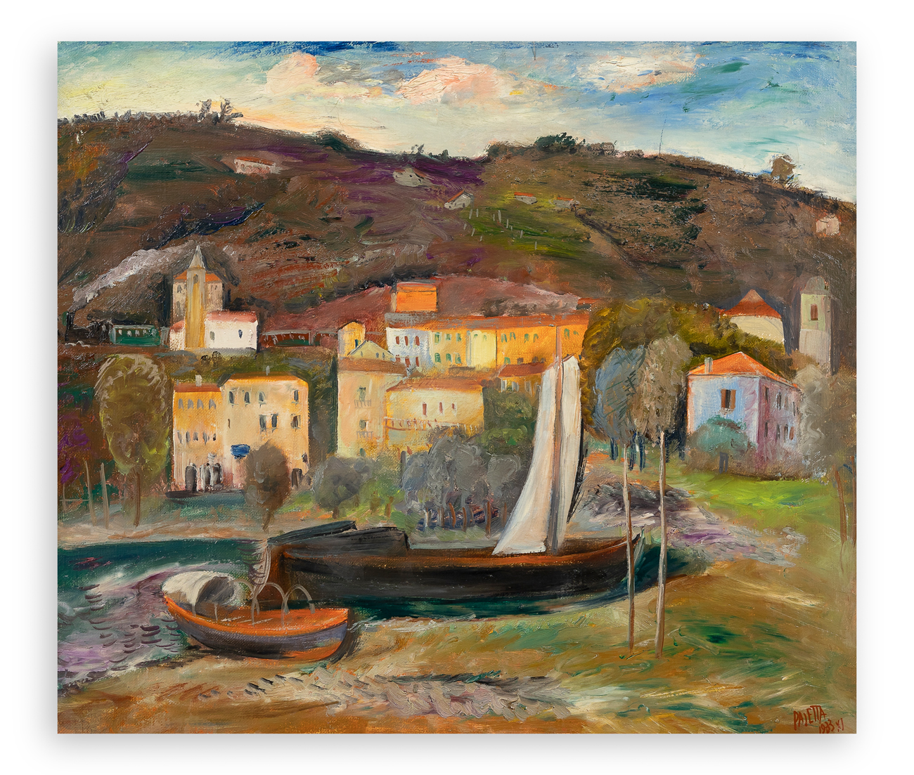 GUIDO PAJETTA (1898-1987) - Il lago ad Arona, 1933