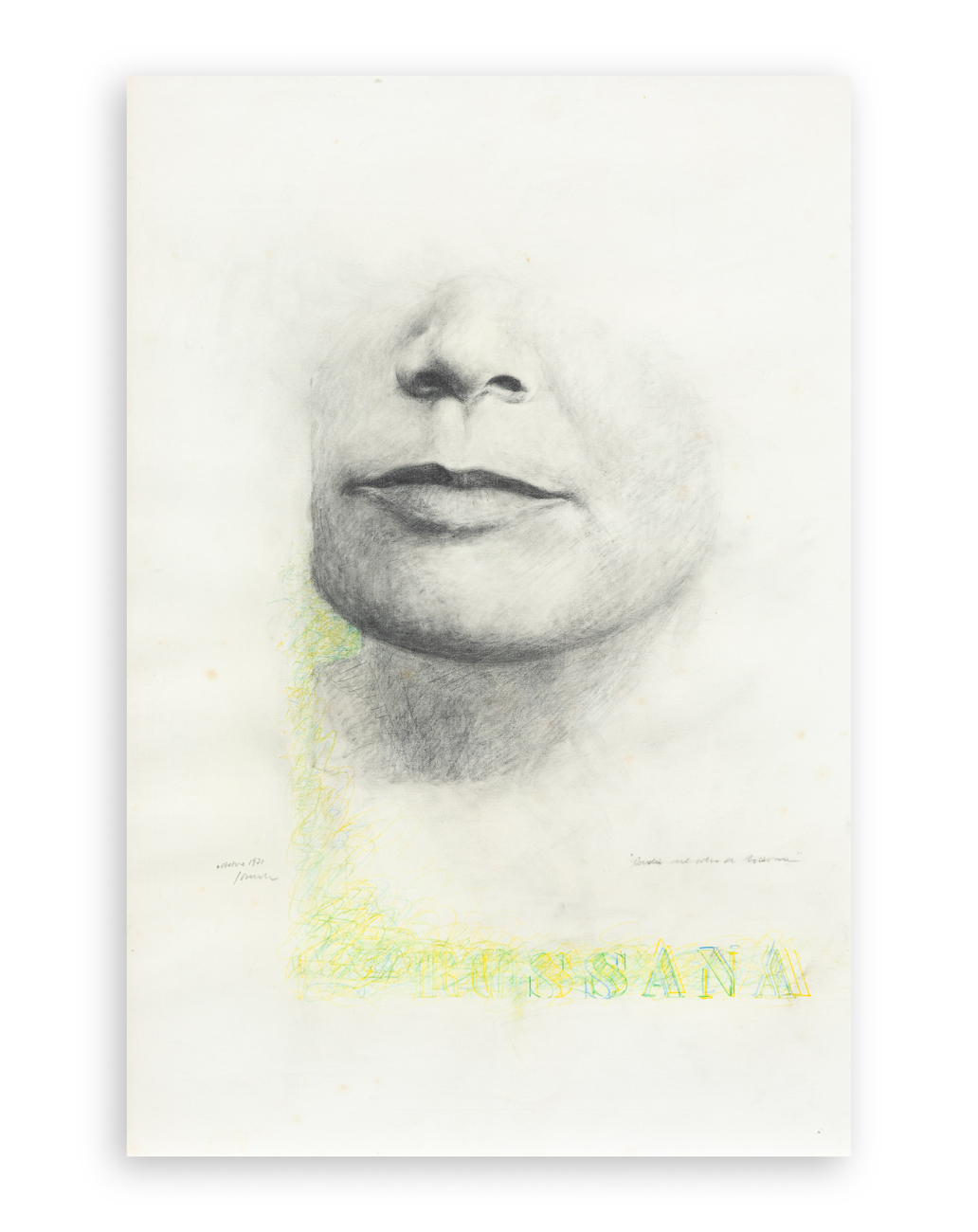 FRANCO SARNARI (1933-2022) - Analisi del volto di Rossana, 1971