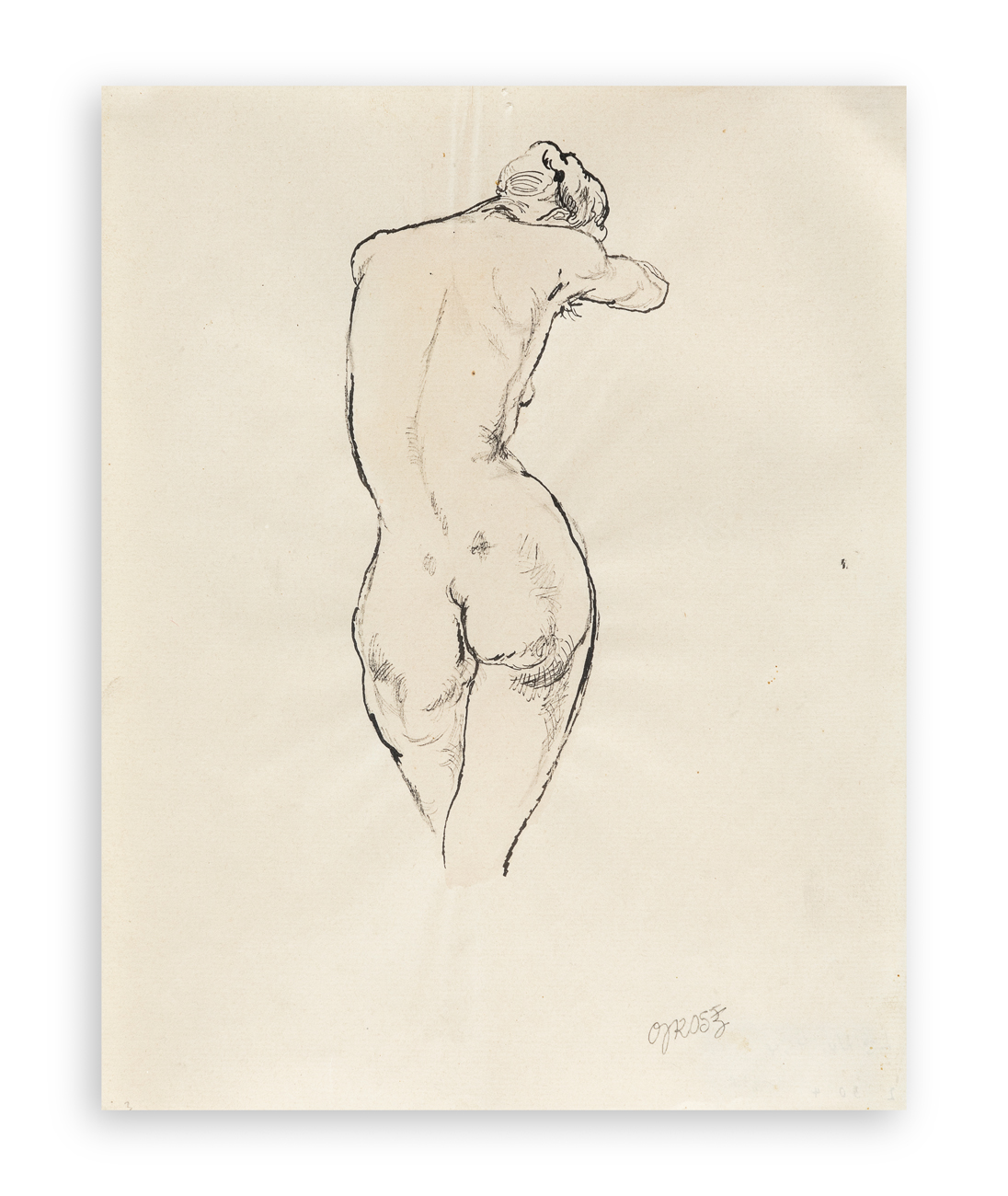 GEORGE GROSZ (1893-1959) - Nude, 1915