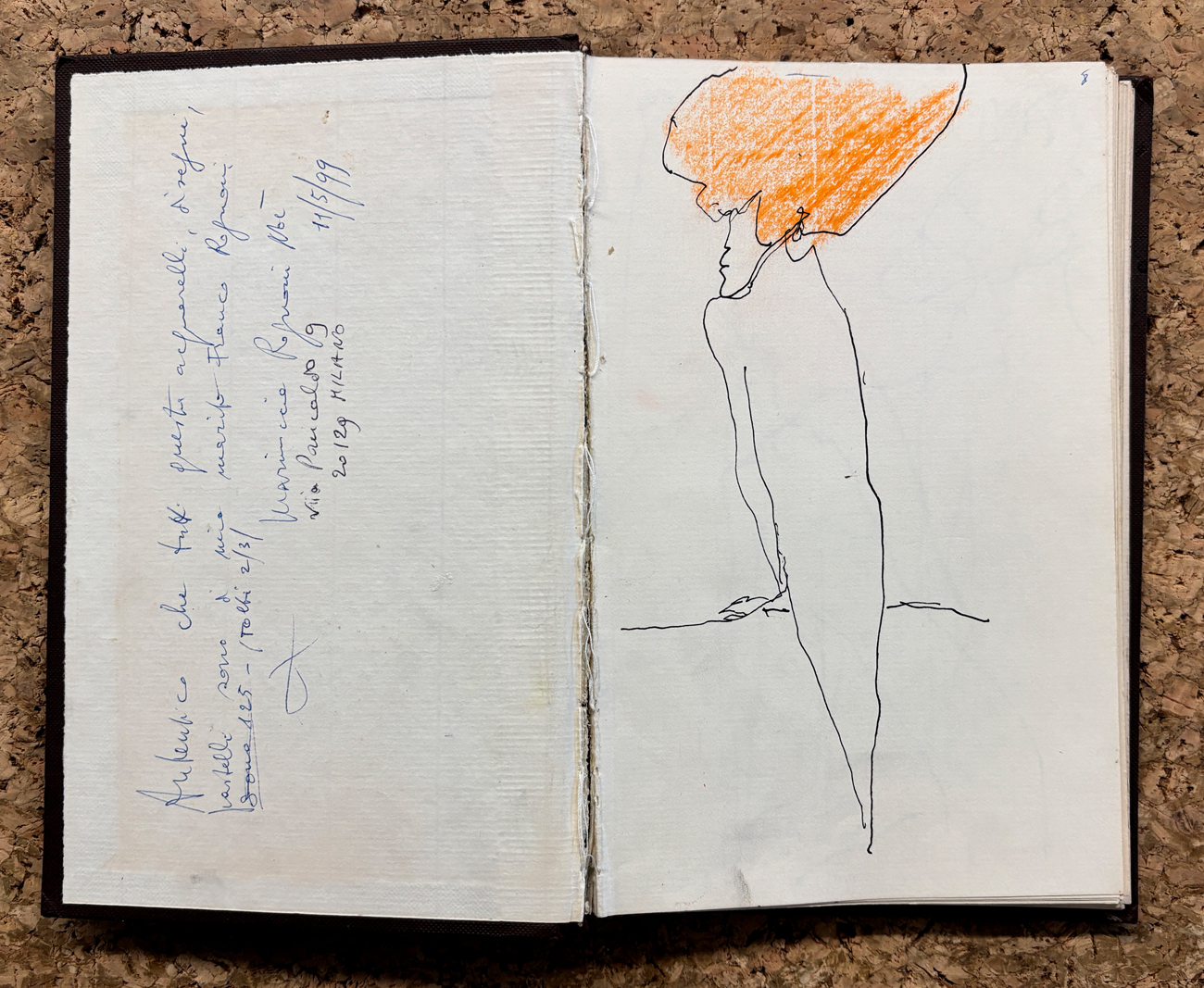 FRANCO ROGNONI - Taccuino di 40 disegni