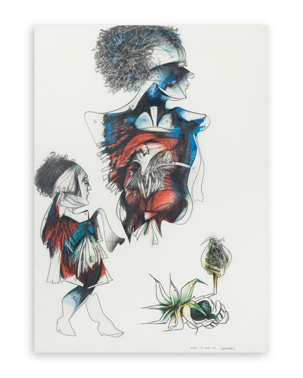 GIUSEPPE GUERRESCHI (1929-1985) - Senza Titolo, 1967