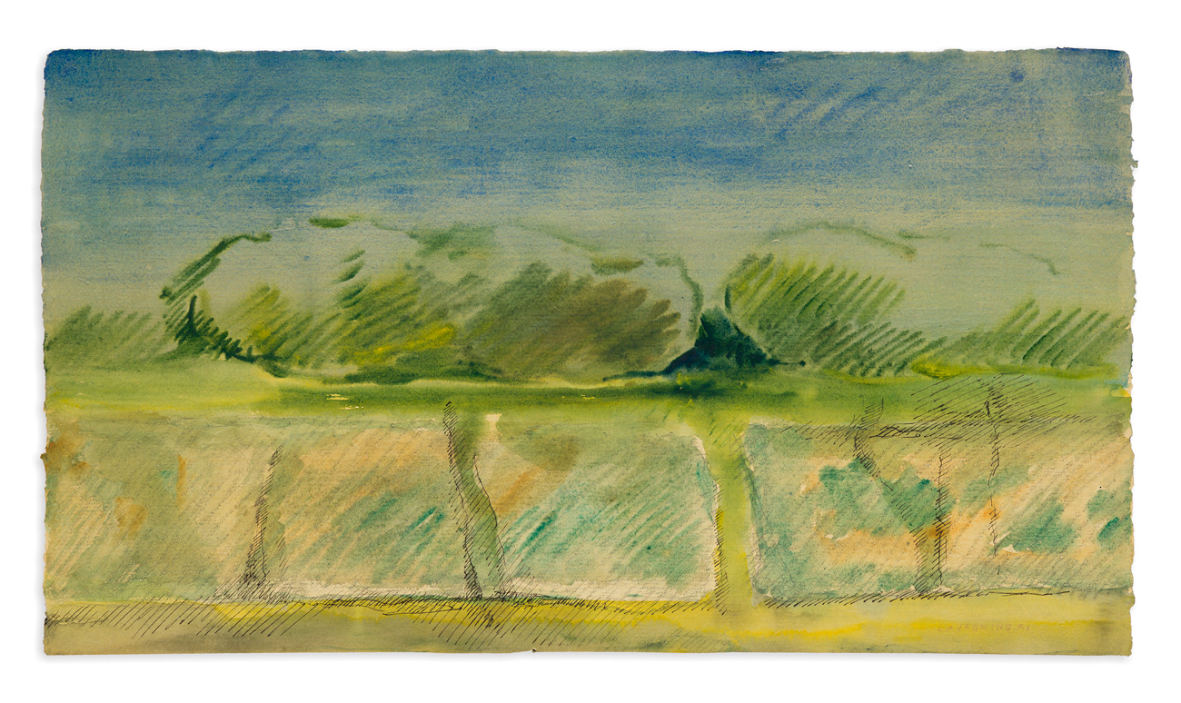 PIER LUIGI LAVAGNINO (1933-1999) - Senza Titolo (Alberi), 1971