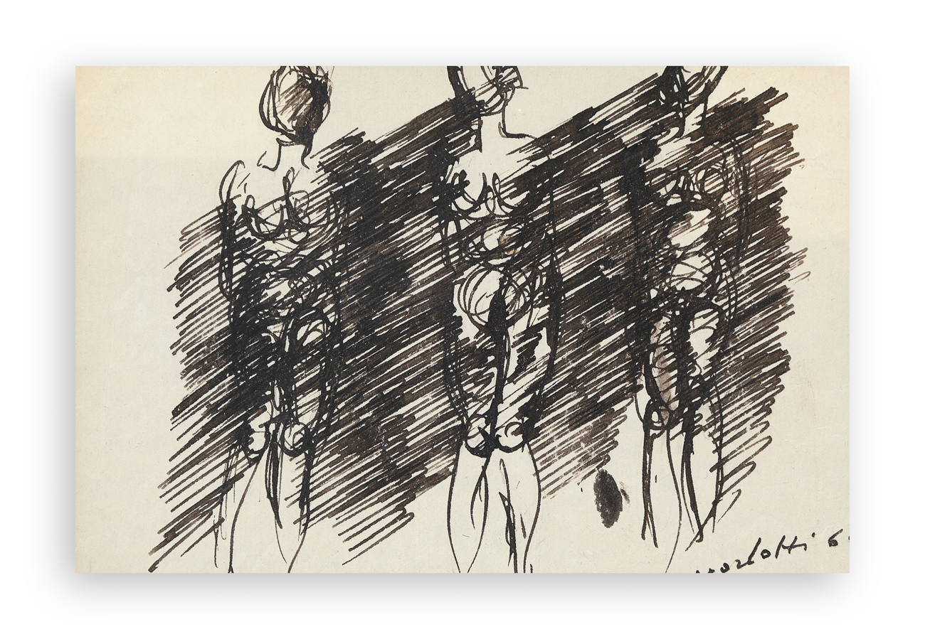 ENNIO MORLOTTI (1910-1992) - Tre nudini, 1967