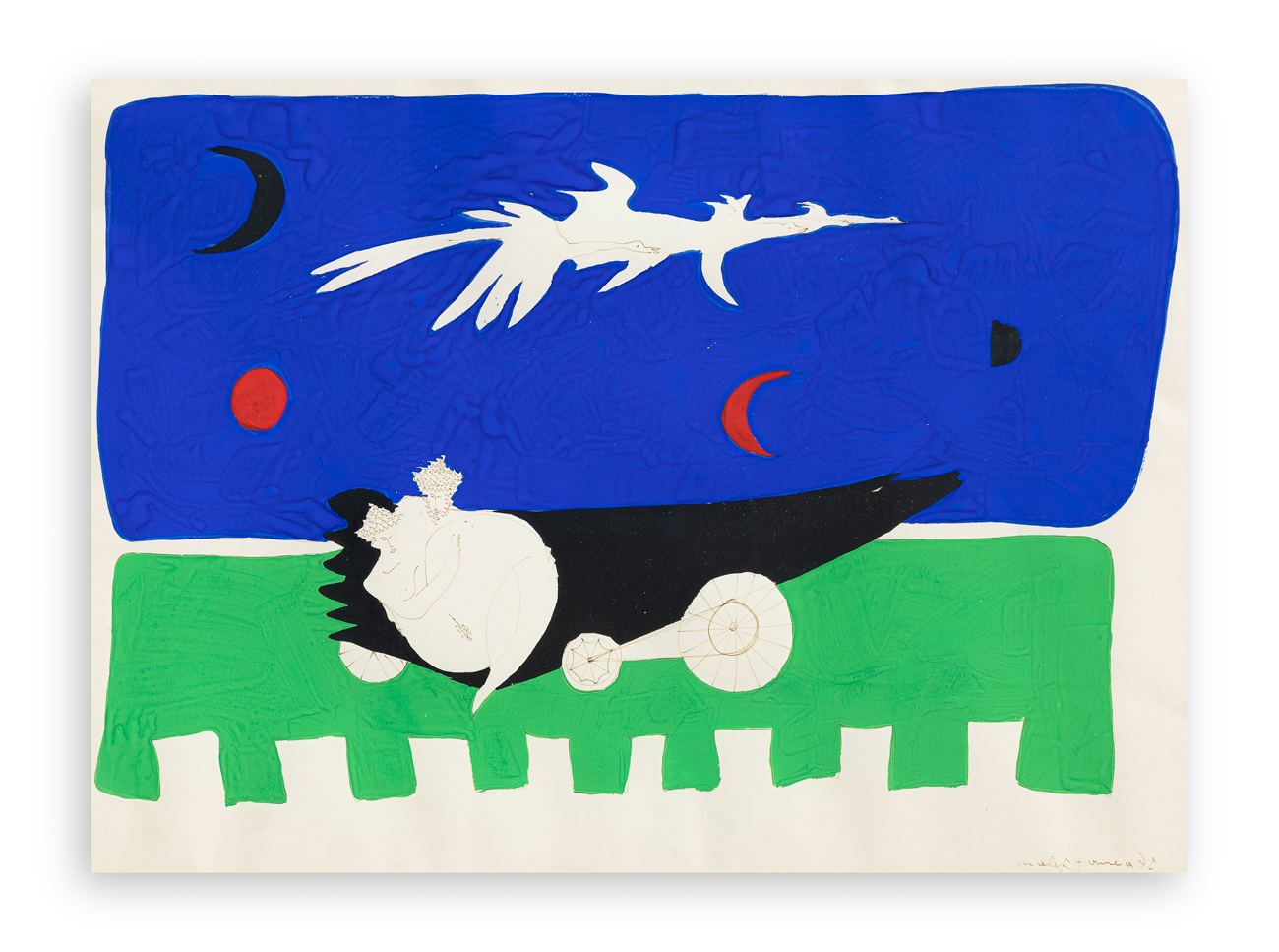 MALEK PANSERA (1940-2008) - Senza Titolo, 1972