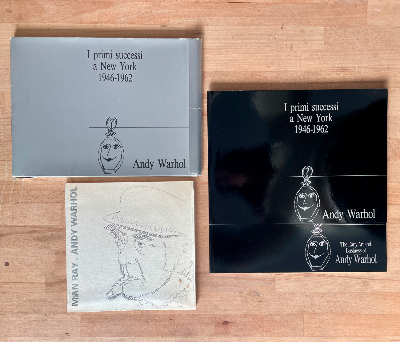 ANDY WARHOL E MAN RAY - Lotto unico di 2 cataloghi