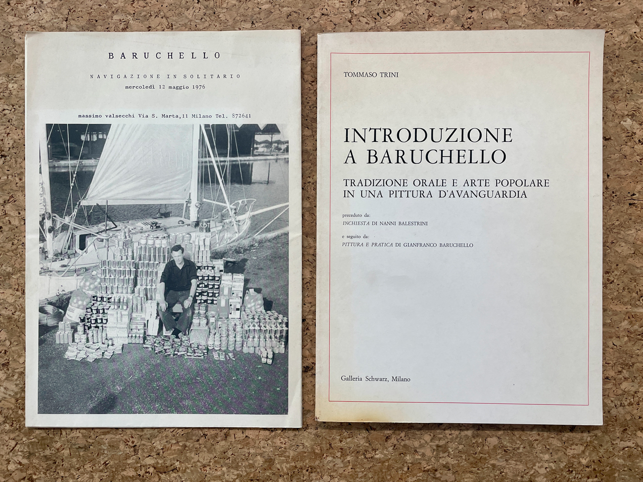 GIANFRANCO BARUCHELLO - Lotto unico di 2 cataloghi