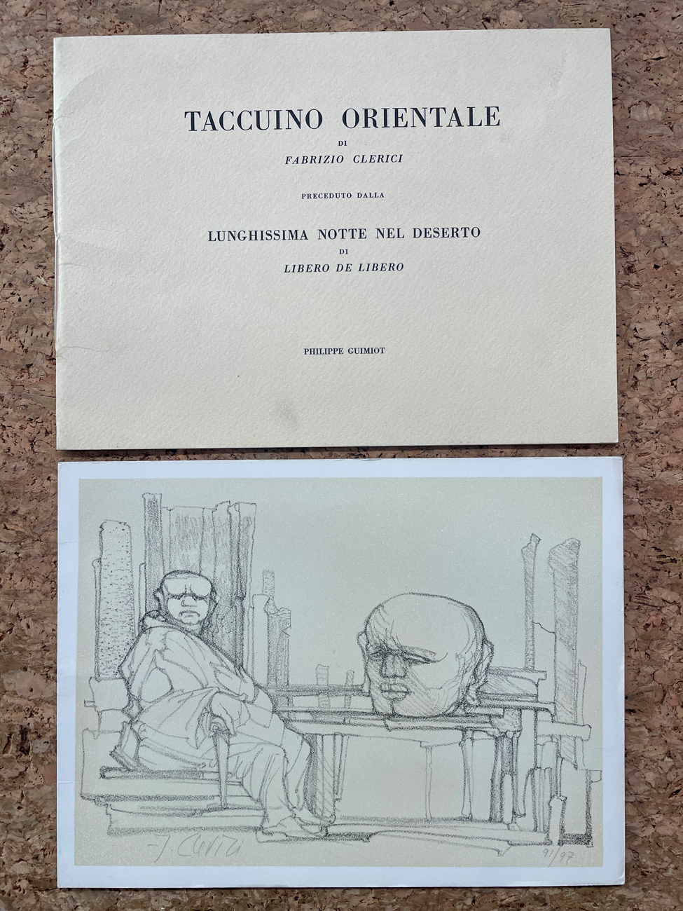 EDIZIONI D'ARTE (FABRIZIO CLERICI) - Taccuino orientale di Fabrizio Clerici, anni 50