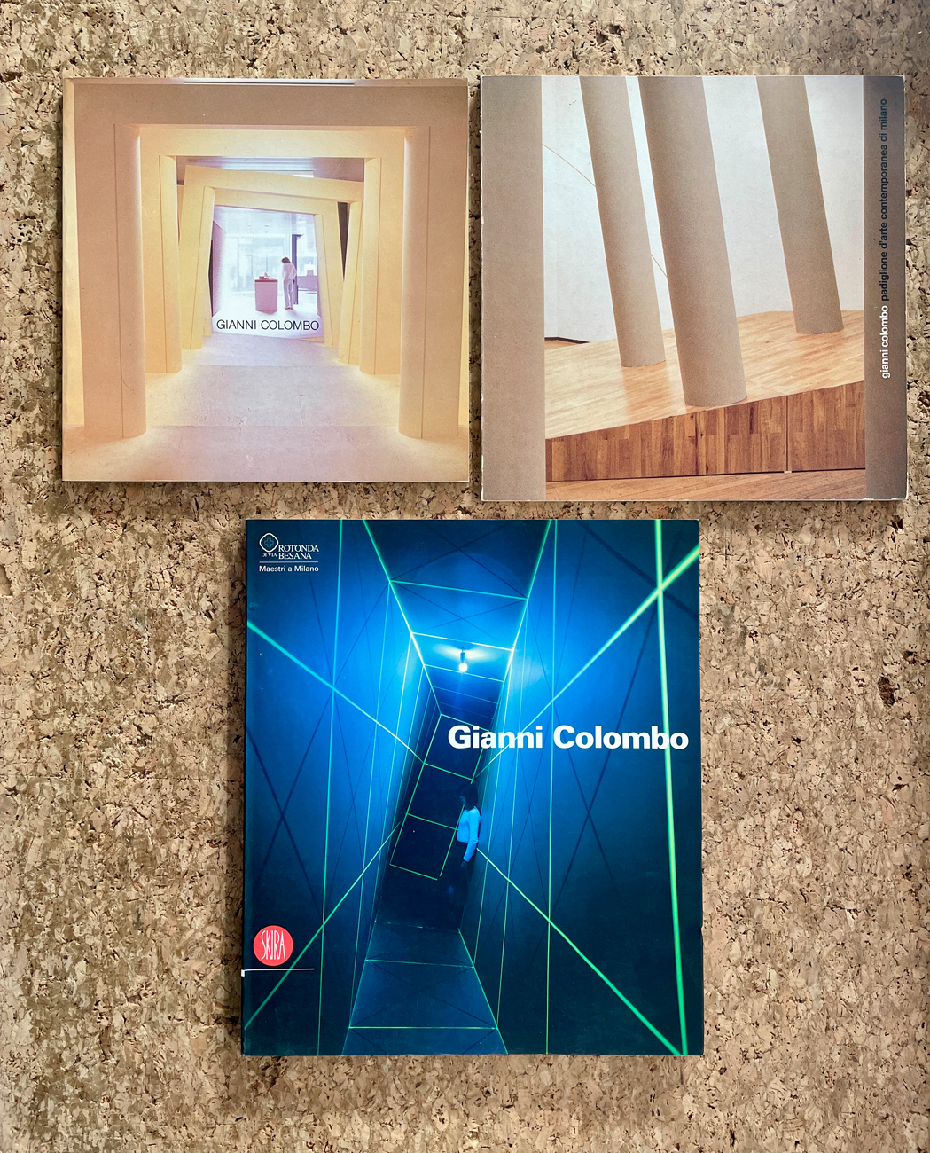 GIANNI COLOMBO - Lotto unico di 3 cataloghi